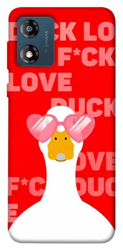 Чехол itsPrint Lovely duck для Motorola Moto E13, любовь, купить оптом с доставкой