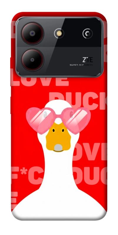 Чехол itsPrint Lovely duck для ZTE Blade A54 4G, любовь, купить оптом с доставкой