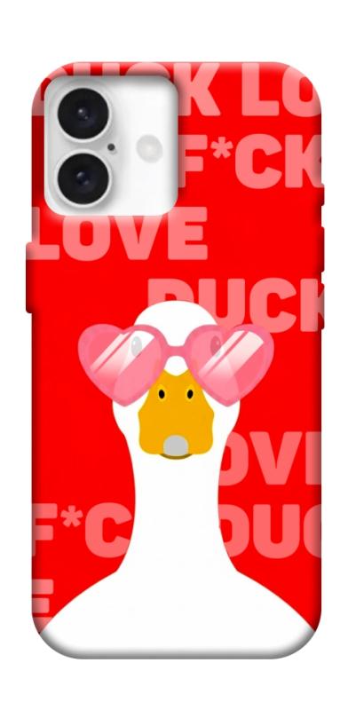Чехол itsPrint Lovely duck для Apple iPhone 16 (6.1"), любовь, купить оптом с доставкой