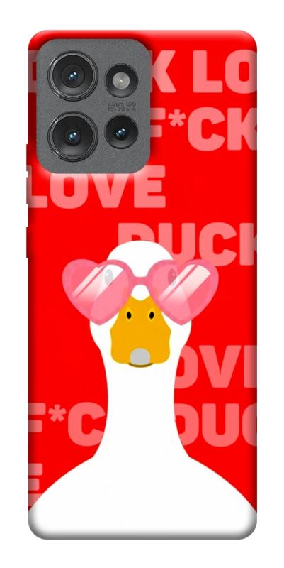 Чехол itsPrint Lovely duck для Motorola Edge 50, любовь, купить оптом с доставкой