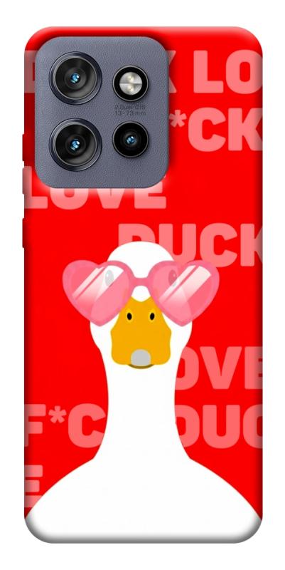 Чехол itsPrint Lovely duck для Motorola Edge 50 Neo, любовь, купить оптом с доставкой