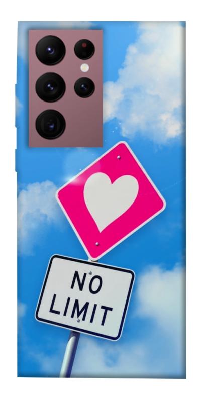 Чехол itsPrint No limit sigh для Samsung Galaxy S22 Ultra, любовь, купить оптом с доставкой