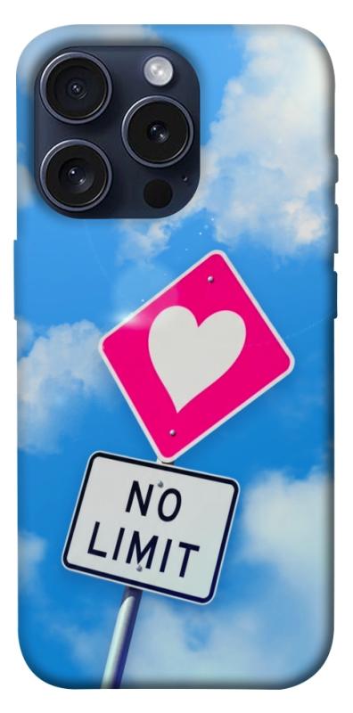 Чехол itsPrint No limit sigh для Apple iPhone 15 Pro (6.1"), любовь, купить оптом с доставкой