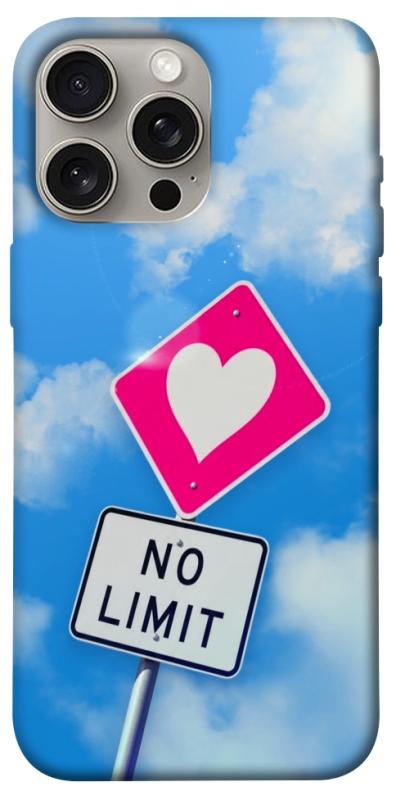 Чехол itsPrint No limit sigh для Apple iPhone 15 Pro Max (6.7"), любовь, купить оптом с доставкой