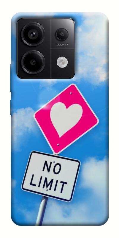 Чехол itsPrint No limit sigh для Xiaomi Redmi Note 13 Pro 4G, любовь, купить оптом с доставкой