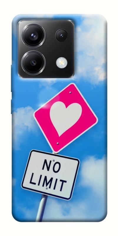 Чехол itsPrint No limit sigh для Xiaomi Poco X6, любовь, купить оптом с доставкой