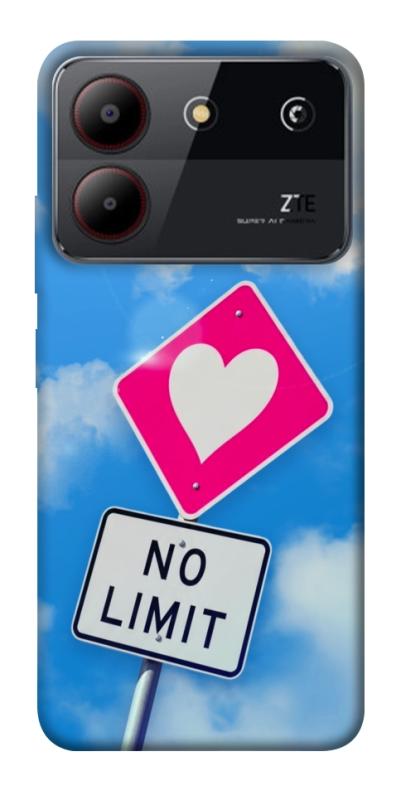 Чехол itsPrint No limit sigh для ZTE Blade A54 4G, любовь, купить оптом с доставкой