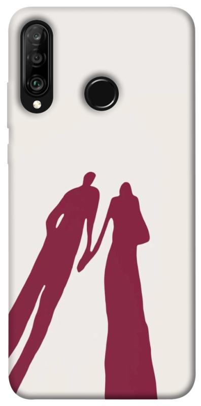 Чехол itsPrint Shadow couple для Huawei P30 lite, любовь, купить оптом с доставкой