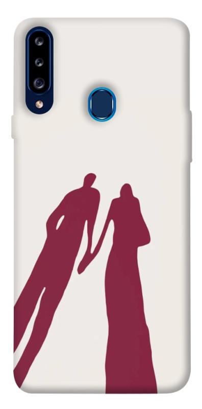 Чехол itsPrint Shadow couple для Samsung Galaxy A20s, любовь, купить оптом с доставкой