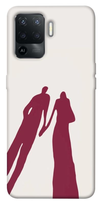 Чехол itsPrint Shadow couple для Oppo Reno 5 Lite, любовь, купить оптом с доставкой