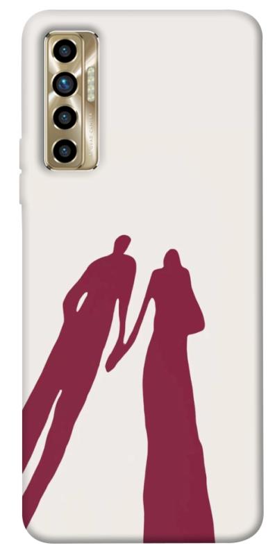 Чехол itsPrint Shadow couple для TECNO Camon 17P, любовь, купить оптом с доставкой