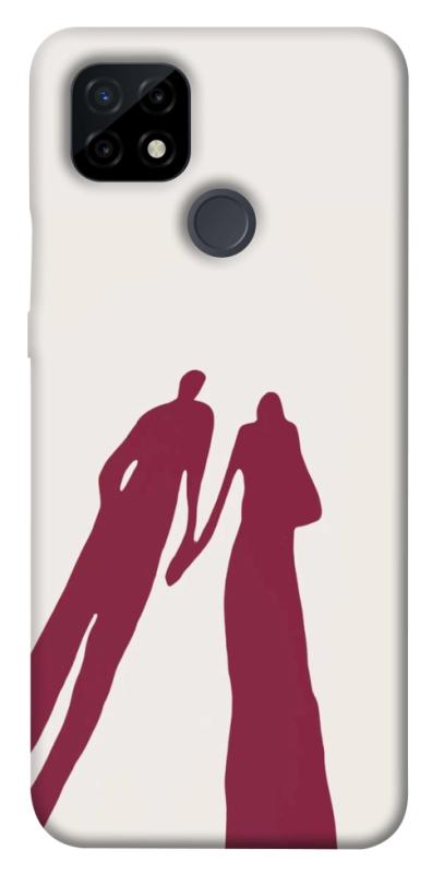 Чехол itsPrint Shadow couple для Realme C21, любовь, купить оптом с доставкой