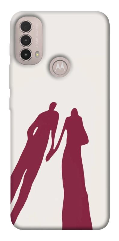 Чехол itsPrint Shadow couple для Motorola Moto E40, любовь, купить оптом с доставкой