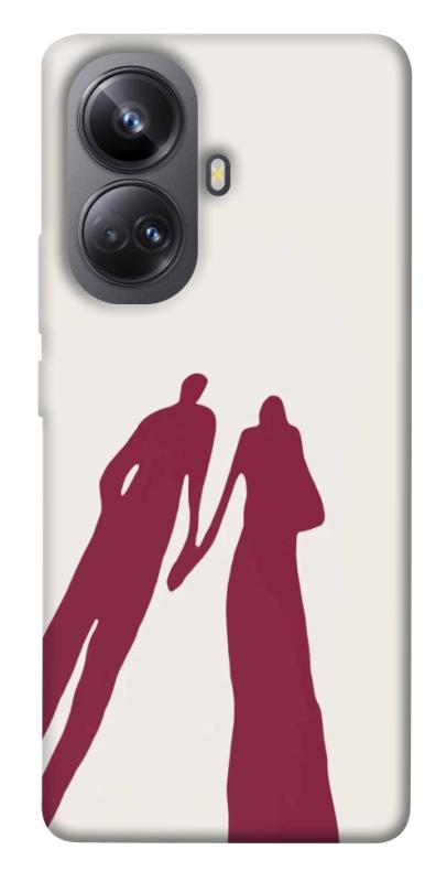 Чехол itsPrint Shadow couple для Realme 10 Pro+, любовь, купить оптом с доставкой