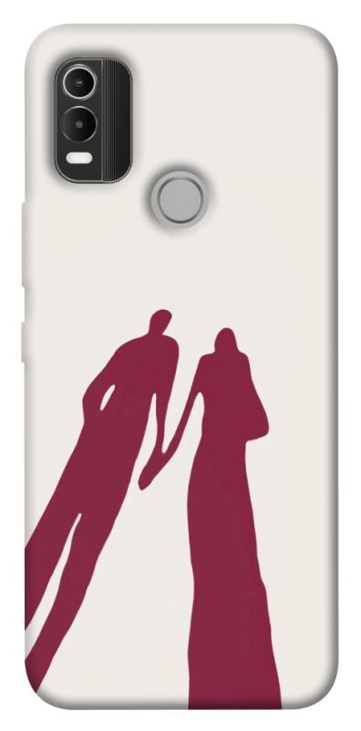 Чехол itsPrint Shadow couple для Nokia C21 Plus, любовь, купить оптом с доставкой