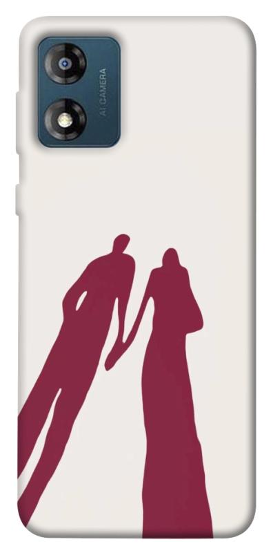 Чехол itsPrint Shadow couple для Motorola Moto E13, любовь, купить оптом с доставкой