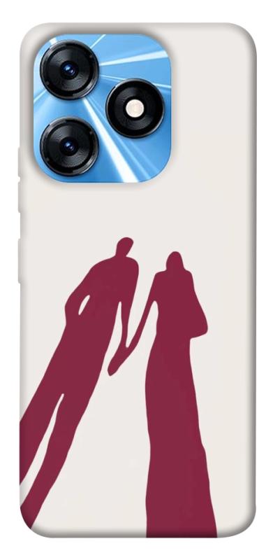 Чехол itsPrint Shadow couple для TECNO Spark 10 Pro, любовь, купить оптом с доставкой