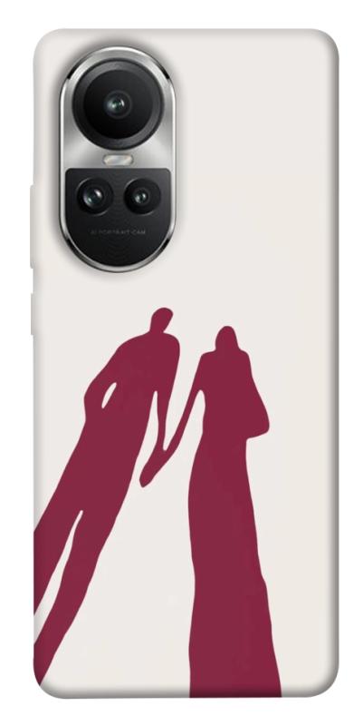 Чехол itsPrint Shadow couple для Oppo Reno 10, любовь, купить оптом с доставкой