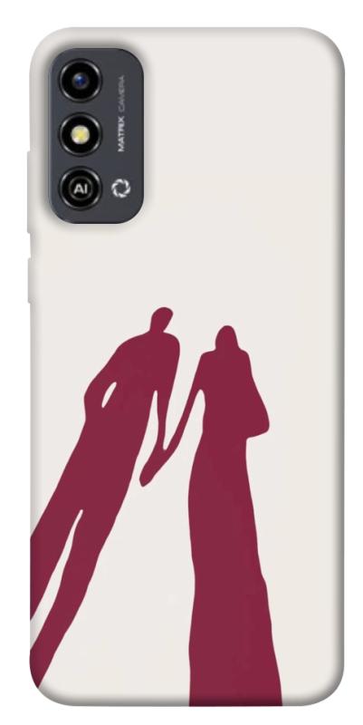 Чохол itsPrint Shadow couple для ZTE Blade A53, кохання, купити оптом з доставкою