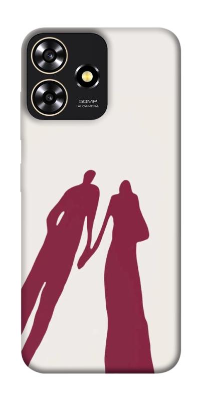 Чехол itsPrint Shadow couple для ZTE Blade A73 4G, любовь, купить оптом с доставкой