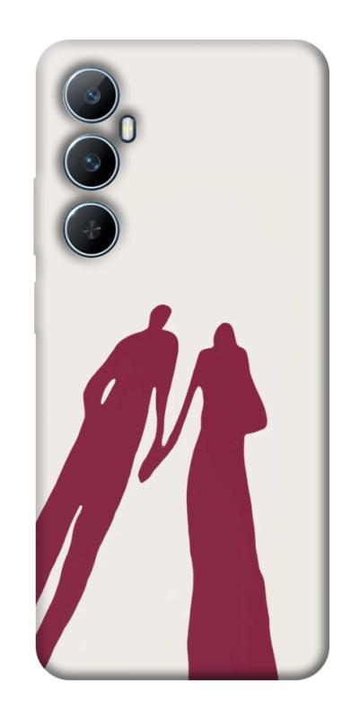 Чехол itsPrint Shadow couple для Realme C65 4G, любовь, купить оптом с доставкой