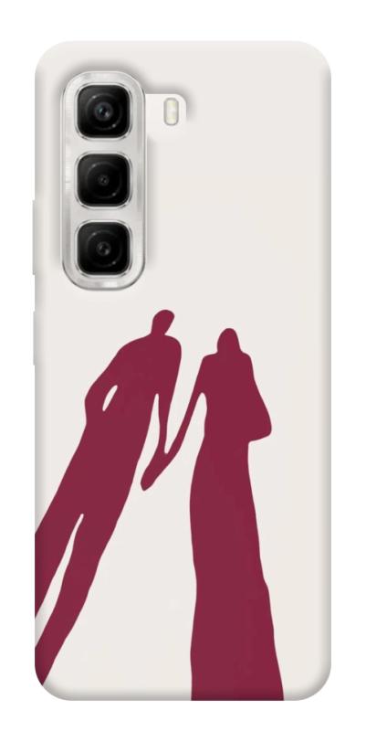 Чохол itsPrint Shadow couple для Infinix Hot 50 4G, кохання, купити оптом з доставкою