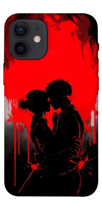 Чехол itsPrint Silhouette couple для Apple iPhone 12 mini (5.4"), любовь, купить оптом с доставкой