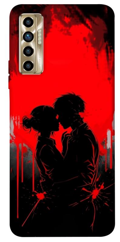 Чехол itsPrint Silhouette couple для TECNO Camon 17P, любовь, купить оптом с доставкой