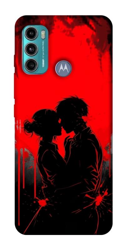 Чохол itsPrint Silhouette couple для Motorola Moto G60, кохання, купити оптом з доставкою