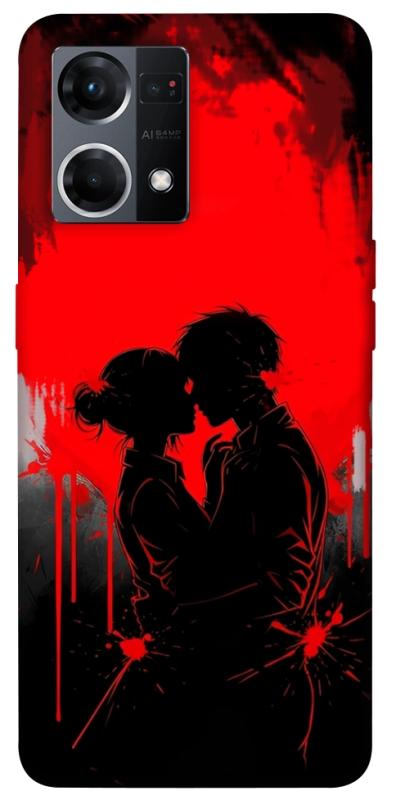 Чехол itsPrint Silhouette couple для Oppo Reno 7 4G, любовь, купить оптом с доставкой