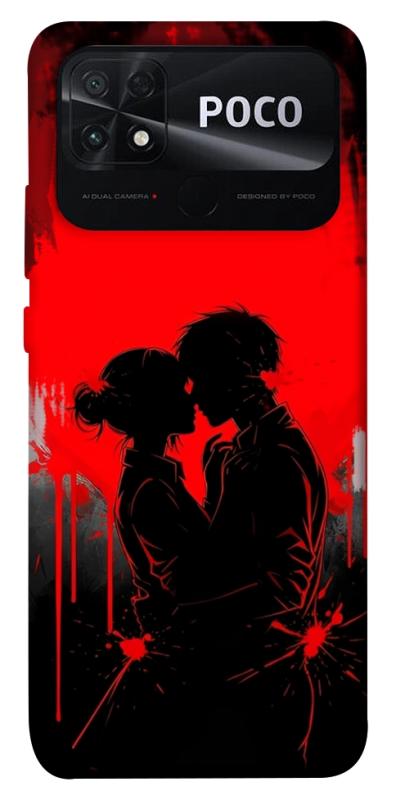 Чехол itsPrint Silhouette couple для Xiaomi Poco C40, любовь, купить оптом с доставкой