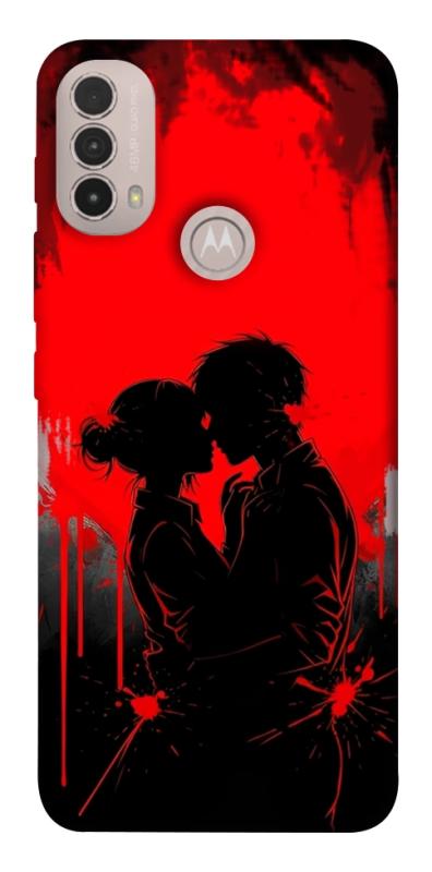 Чехол itsPrint Silhouette couple для Motorola Moto E40, любовь, купить оптом с доставкой