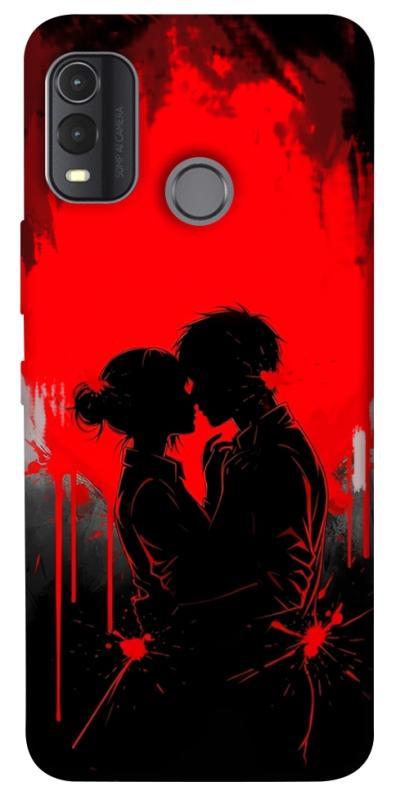 Чехол itsPrint Silhouette couple для Nokia G11 Plus, любовь, купить оптом с доставкой
