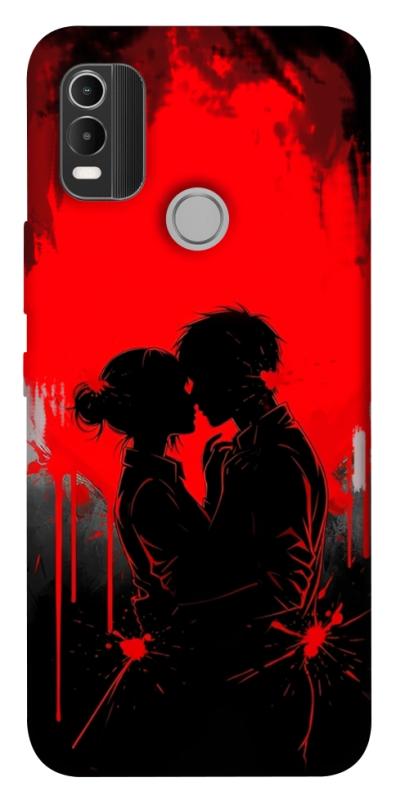 Чехол itsPrint Silhouette couple для Nokia C21 Plus, любовь, купить оптом с доставкой