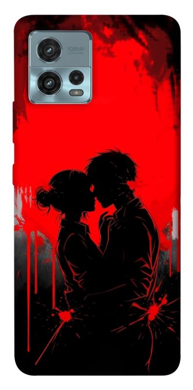 Чехол itsPrint Silhouette couple для Motorola Moto G72, любовь, купить оптом с доставкой