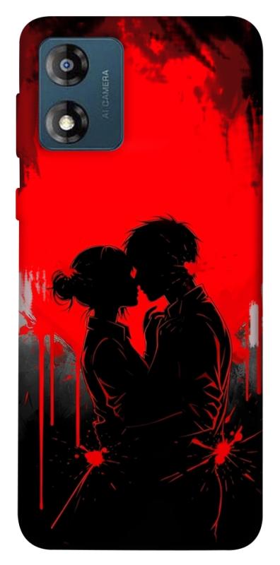 Чехол itsPrint Silhouette couple для Motorola Moto E13, любовь, купить оптом с доставкой