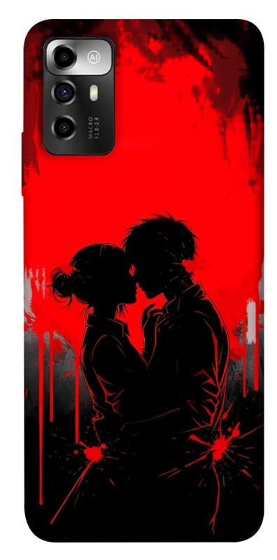 Чехол itsPrint Silhouette couple для ZTE Blade A72, любовь, купить оптом с доставкой