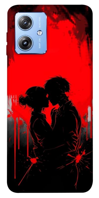 Чохол itsPrint Silhouette couple для Motorola Moto G84, кохання, купити оптом з доставкою