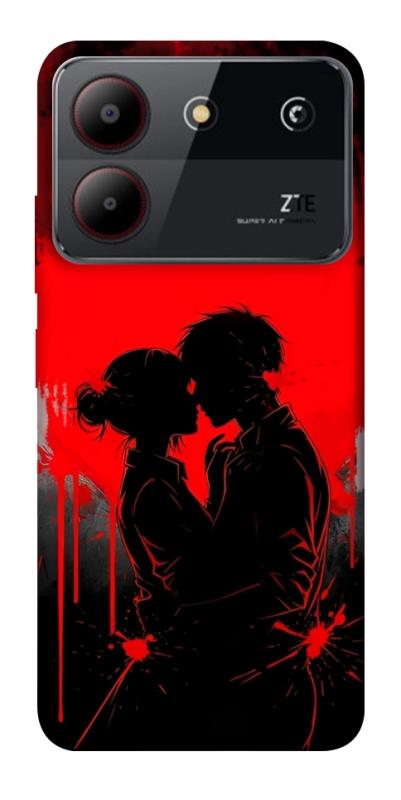 Чехол itsPrint Silhouette couple для ZTE Blade A54 4G, любовь, купить оптом с доставкой