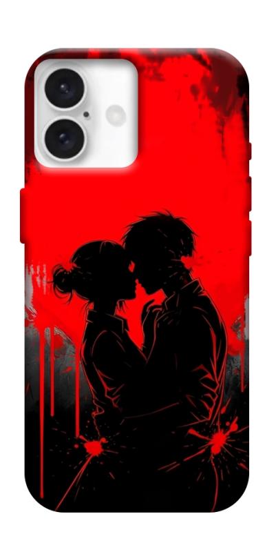 Чехол itsPrint Silhouette couple для Apple iPhone 16 (6.1"), любовь, купить оптом с доставкой