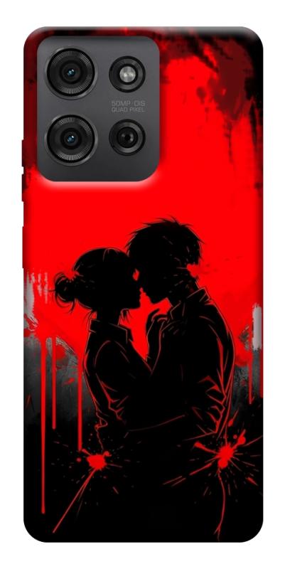 Чехол itsPrint Silhouette couple для Motorola Moto G75 5G, любовь, купить оптом с доставкой