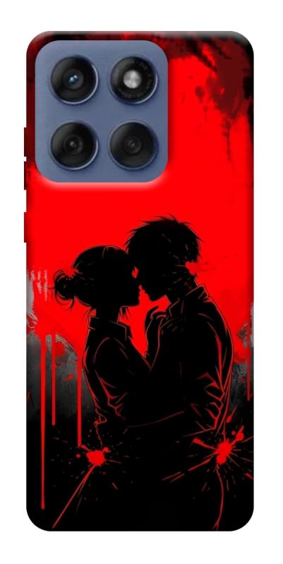 Чехол itsPrint Silhouette couple для Motorola Edge 60 Fusion, любовь, купить оптом с доставкой