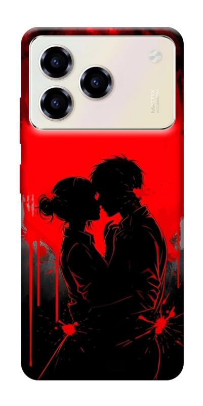 Чехол itsPrint Silhouette couple для ZTE Blade A76, любовь, купить оптом с доставкой