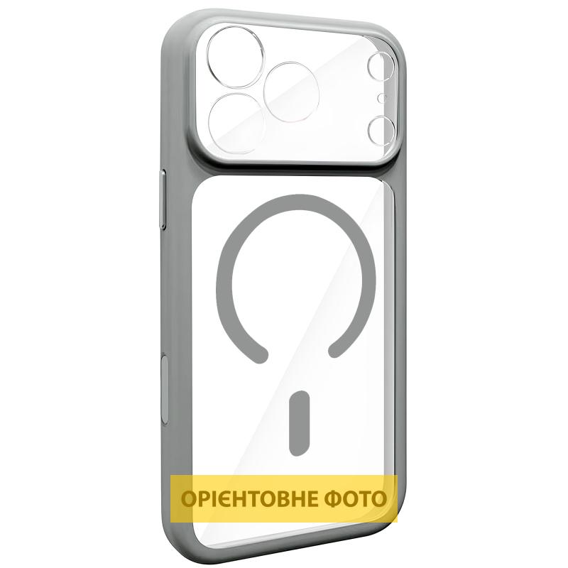 Чехол TPU GETMAN Moon Clear with MagSafe для Apple iPhone 16 (6.1) на картинке №1