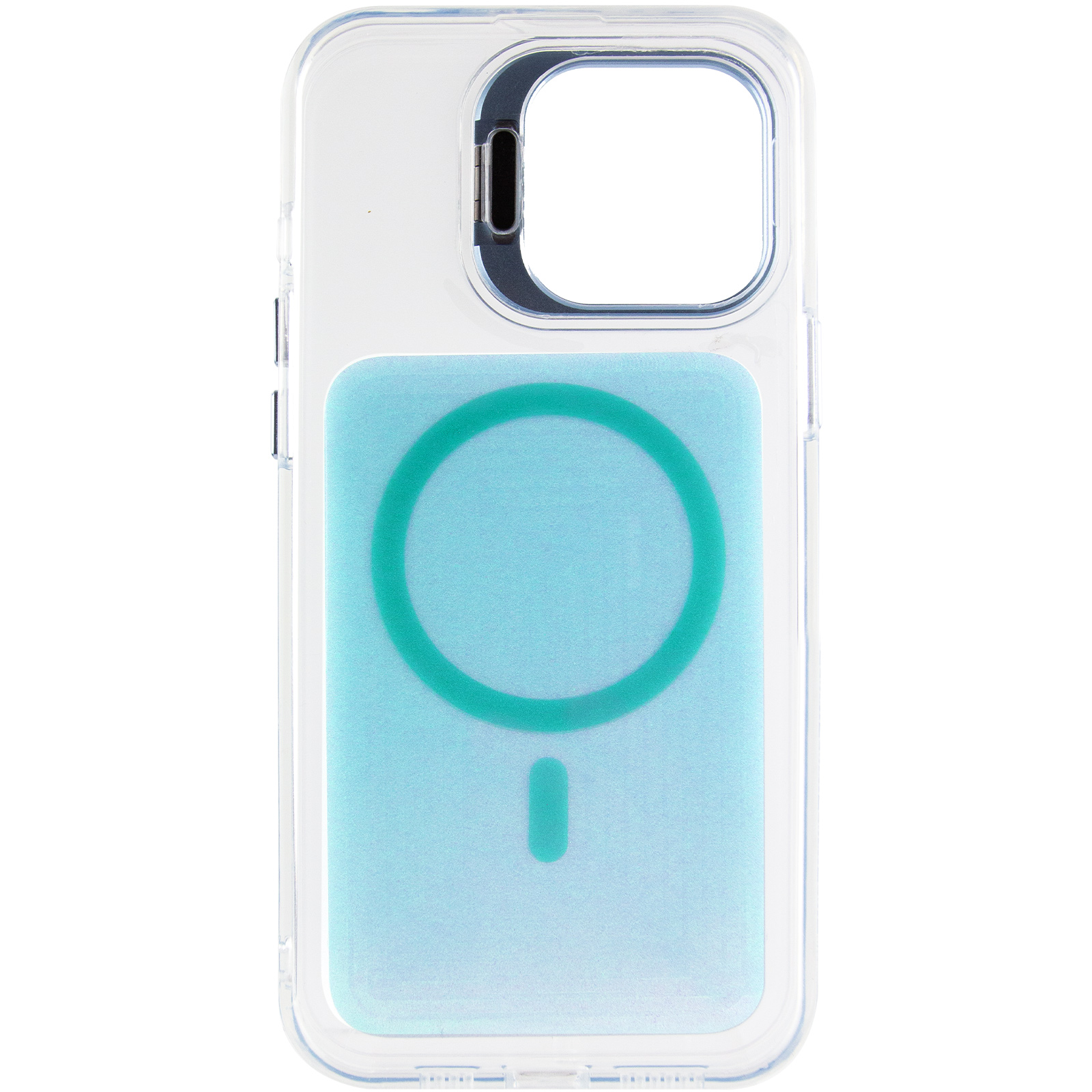 Чехол TPU+PC Jewel Sparkle with Magnetic Fit для Apple iPhone 15 (6.1"), Aqua Blue 2, TPU+PC, купить оптом с доставкой