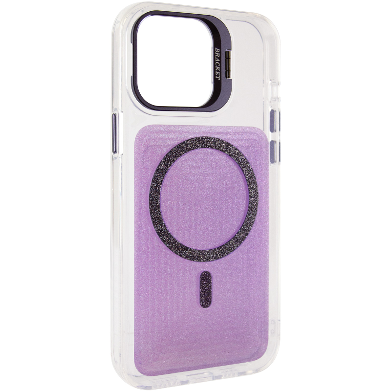 Чехол TPU+PC Jewel Sparkle with Magnetic Fit для Apple iPhone 15 (6.1"), Lavender Glitter, TPU+PC, купить оптом с доставкой