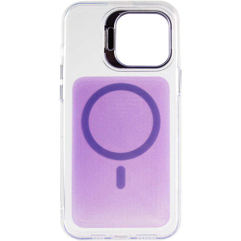 Чехол TPU+PC Jewel Sparkle with Magnetic Fit для Apple iPhone 15 (6.1"), Lavender Glitter 2, TPU+PC, купить оптом с доставкой