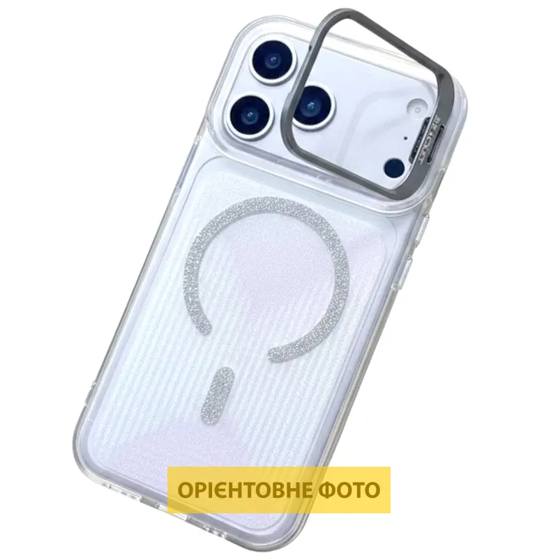 Чехол TPU+PC Jewel Sparkle with Magnetic Fit для Apple iPhone 15 Pro (6.1"), Diamond White 1, TPU+PC, купить оптом с доставкой