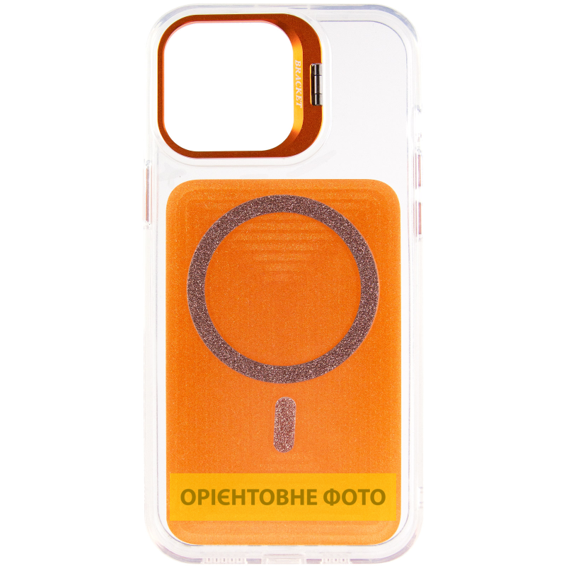 Чехол TPU+PC Jewel Sparkle with Magnetic Fit для Apple iPhone 15 Pro (6.1"), Orange Sparkle 1, TPU+PC, купить оптом с доставкой