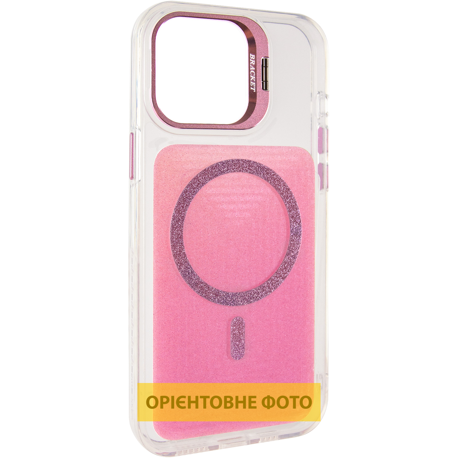 Чехол TPU+PC Jewel Sparkle with Magnetic Fit для Apple iPhone 15 Pro (6.1"), Pink Ruby, TPU+PC, купить оптом с доставкой